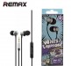 REMAX RM 512 High Performance Earphone  (Red with Silver)